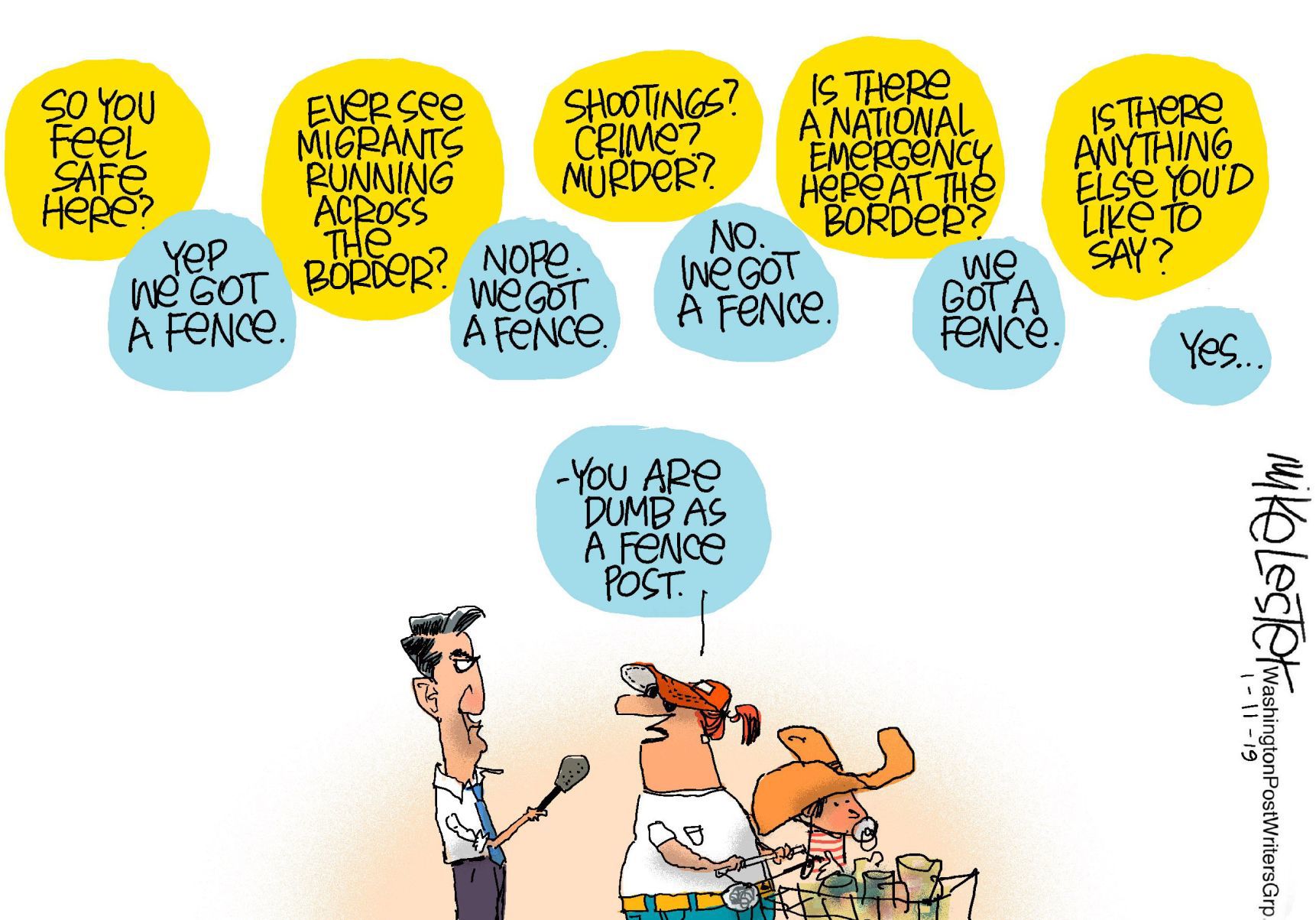 Mike Lester cartoon